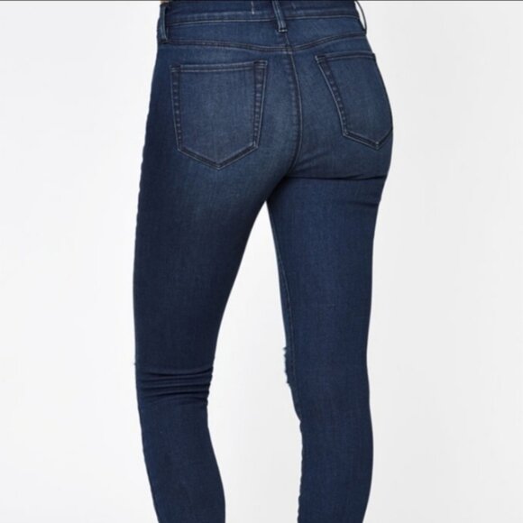 PacSun Dark Wash Ripped / Distressed Jeggings Size 26 - Picture 3 of 12
